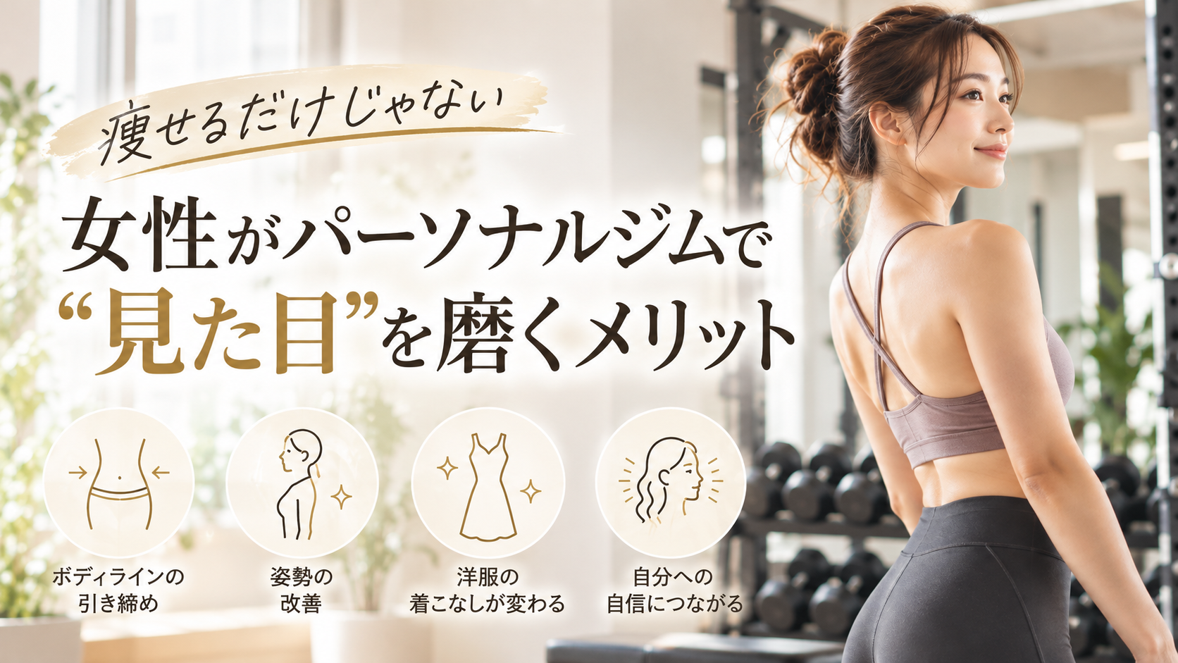痩せるだけじゃない|女性がパーソナルジムで“見た目”を磨くメリット